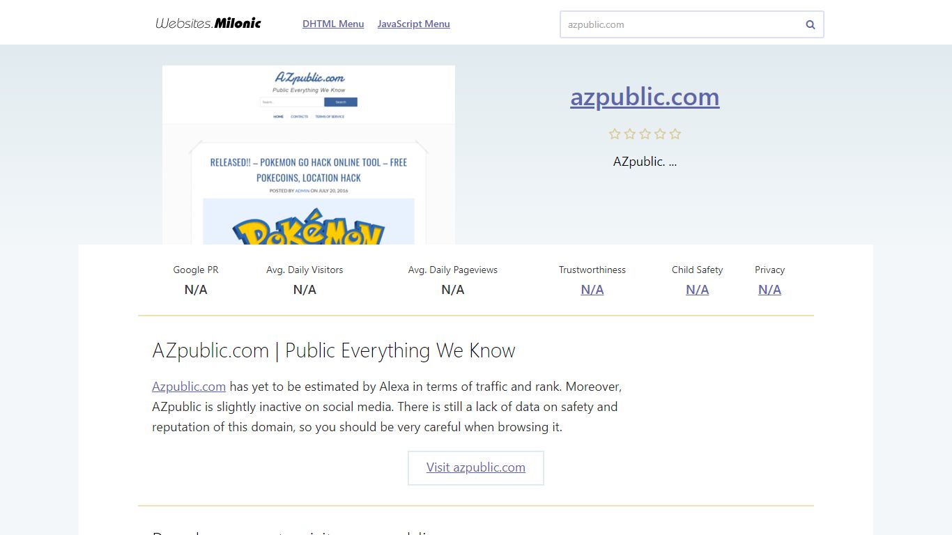 AZpublic.com | Public Everything We Know